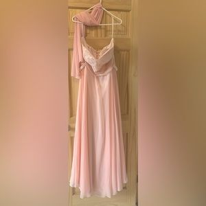3XL Long Dress blush pink